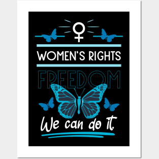 women's rights freedom we can do it 05 Posters and Art